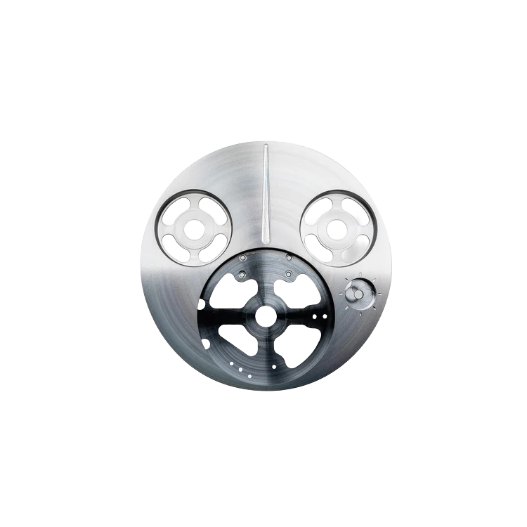 The circular Ressence Orbital Convex System display module